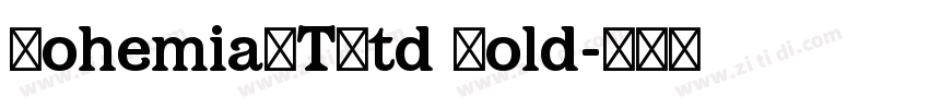 BohemiaLTStd Bold字体转换